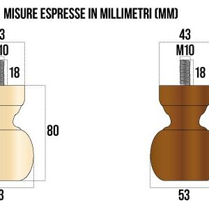 PIEDE NOCE VIT.SAG.57X80 - immagine 2