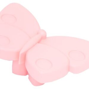 POMOLO FARFALLA PLASTICA ROSA