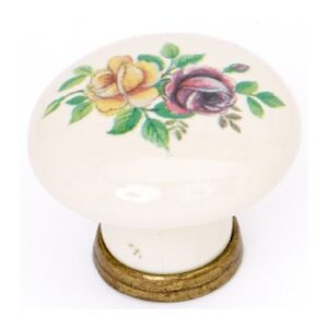 POMOLO PORCELLANA BRONZO DECOR. mm.30 PZ.2