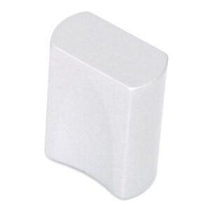 POMOLO RETTANGOL. CROMO OPACO mm.12X20 - immagine 1