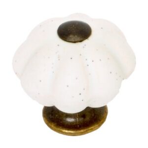POMOLO PORCELLANA BRONZO DECOR. mm.25 PZ.2