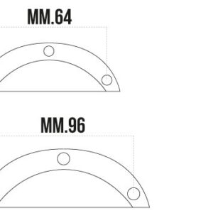 MANIGLIA ANTICO PATINATO105X35 - immagine 2